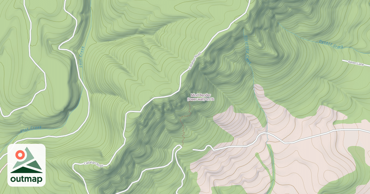 Map of Mind Bender (lower wall)