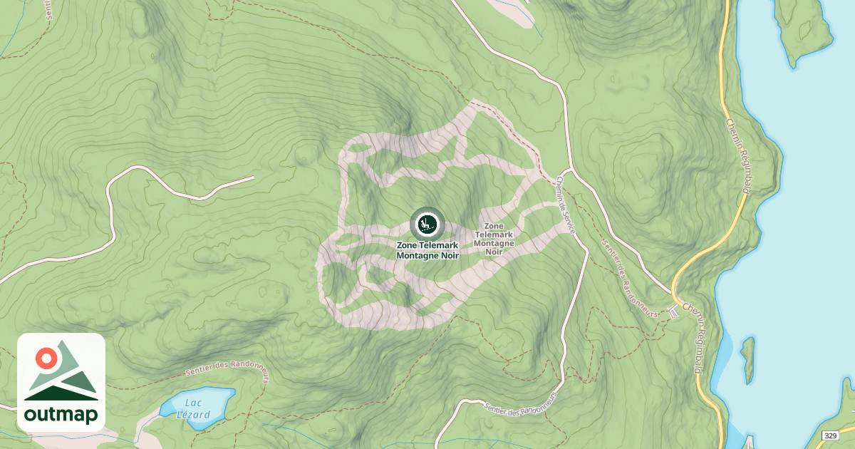 Map of Zone Telemark Montagne Noir