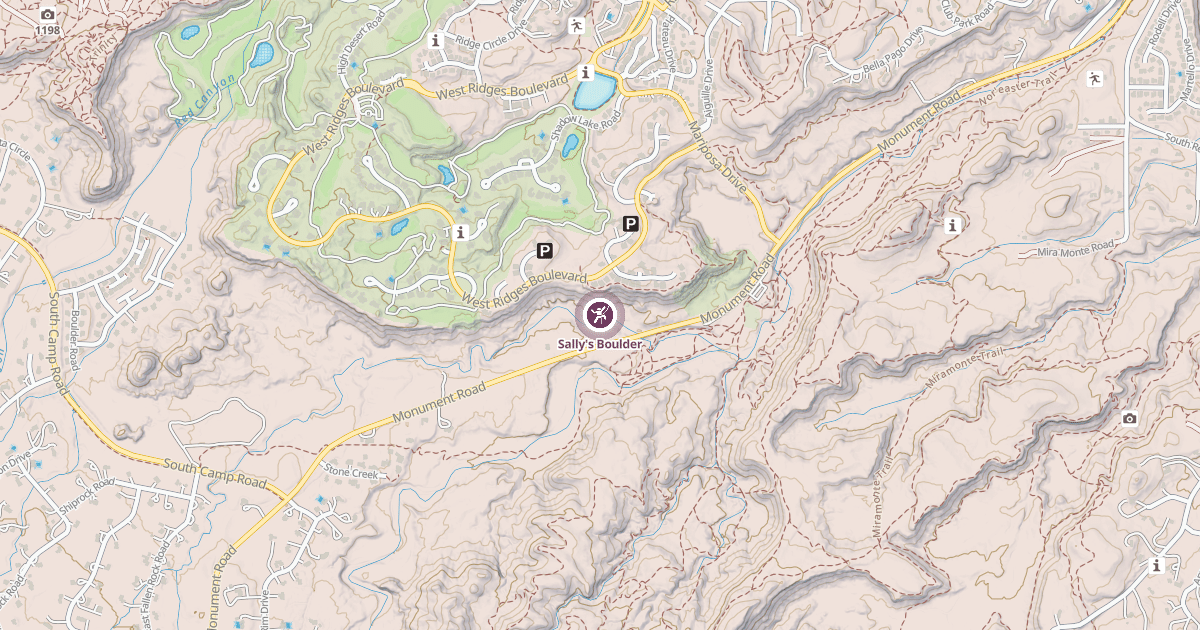 Map preview of Sally's Boulder