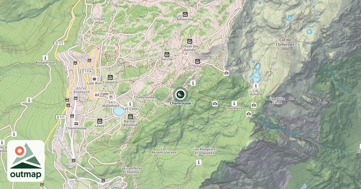 Map of Chamrousse