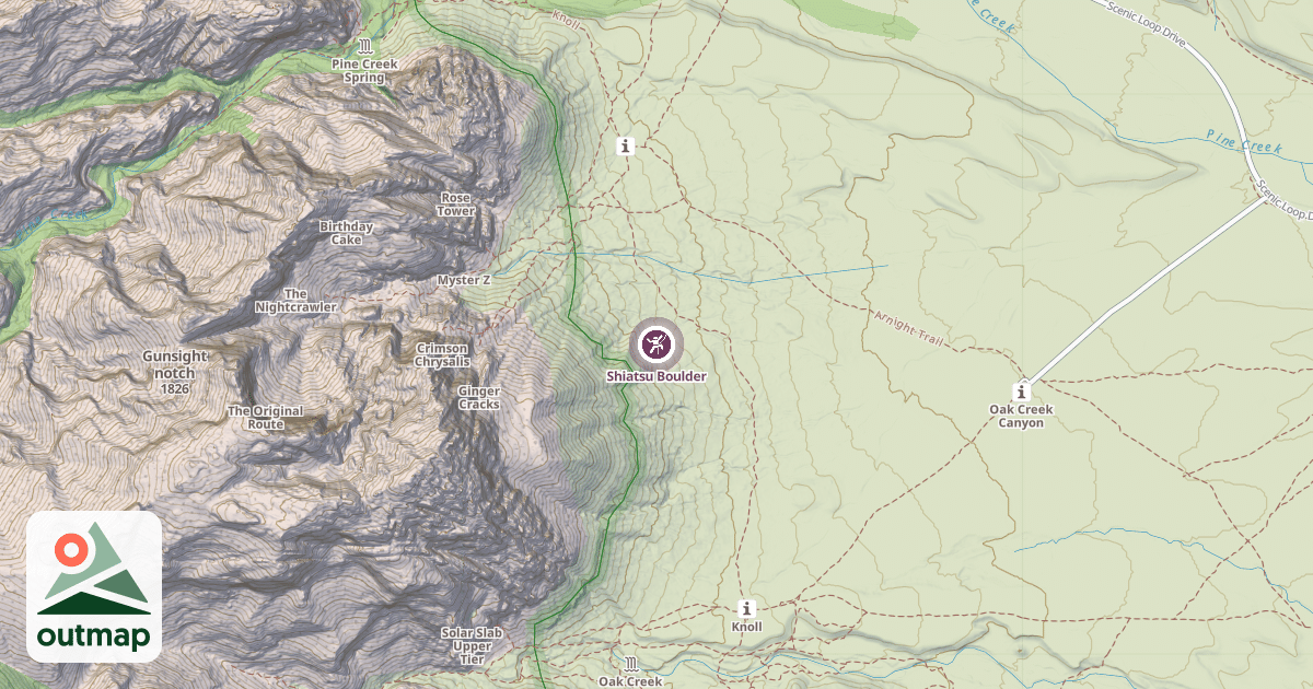 Map of Shiatsu Boulder