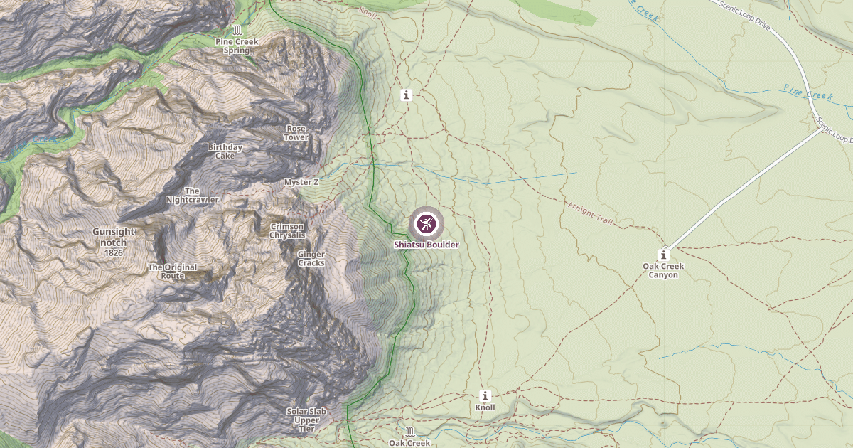 Map preview of Shiatsu Boulder