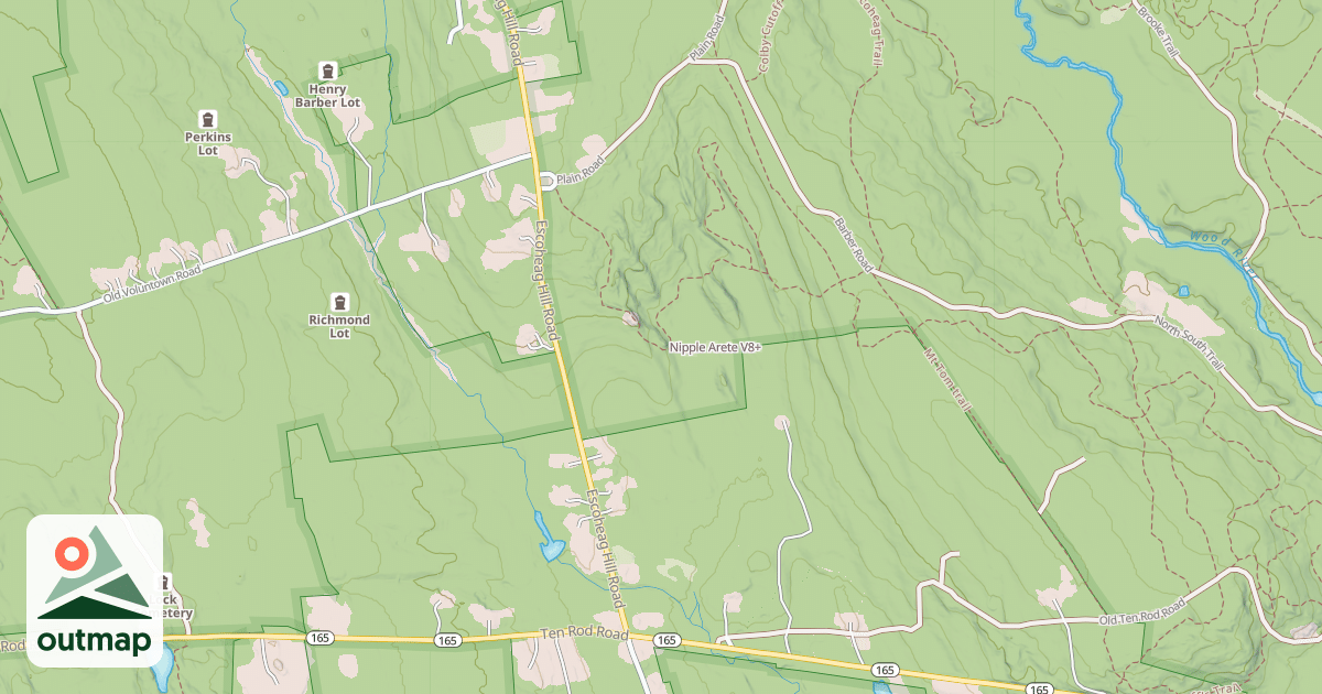 Map of Nipple Arete
