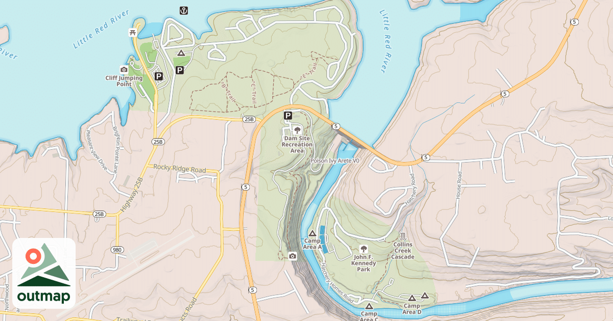 Map of Poison Ivy Arete