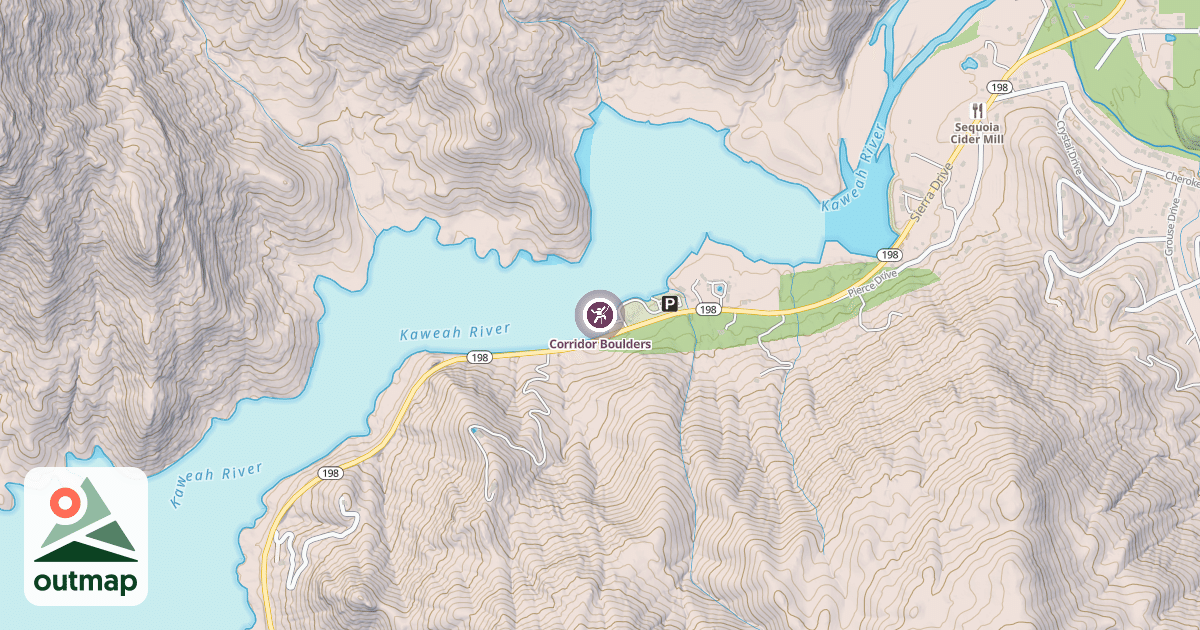 Map of Corridor Boulders