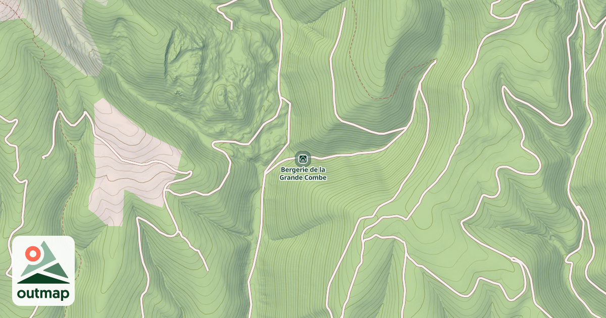 Map of Bergerie de la Grande Combe