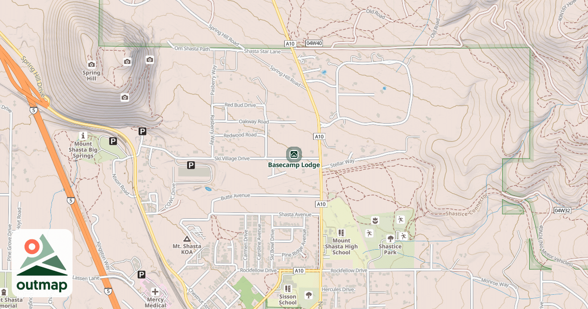 Map of Basecamp Lodge