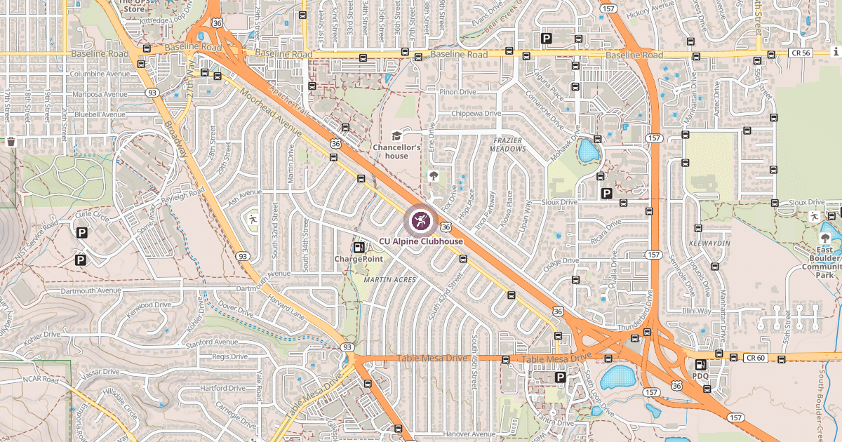 Map preview of CU Alpine Clubhouse