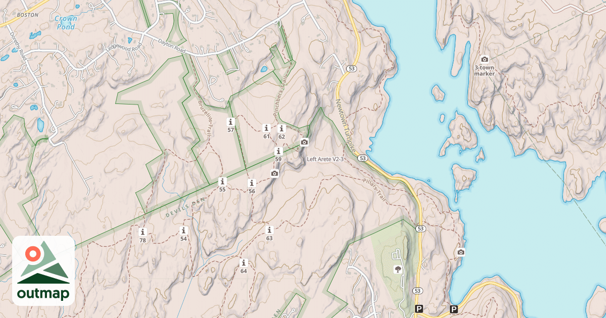 Map of Left Arete
