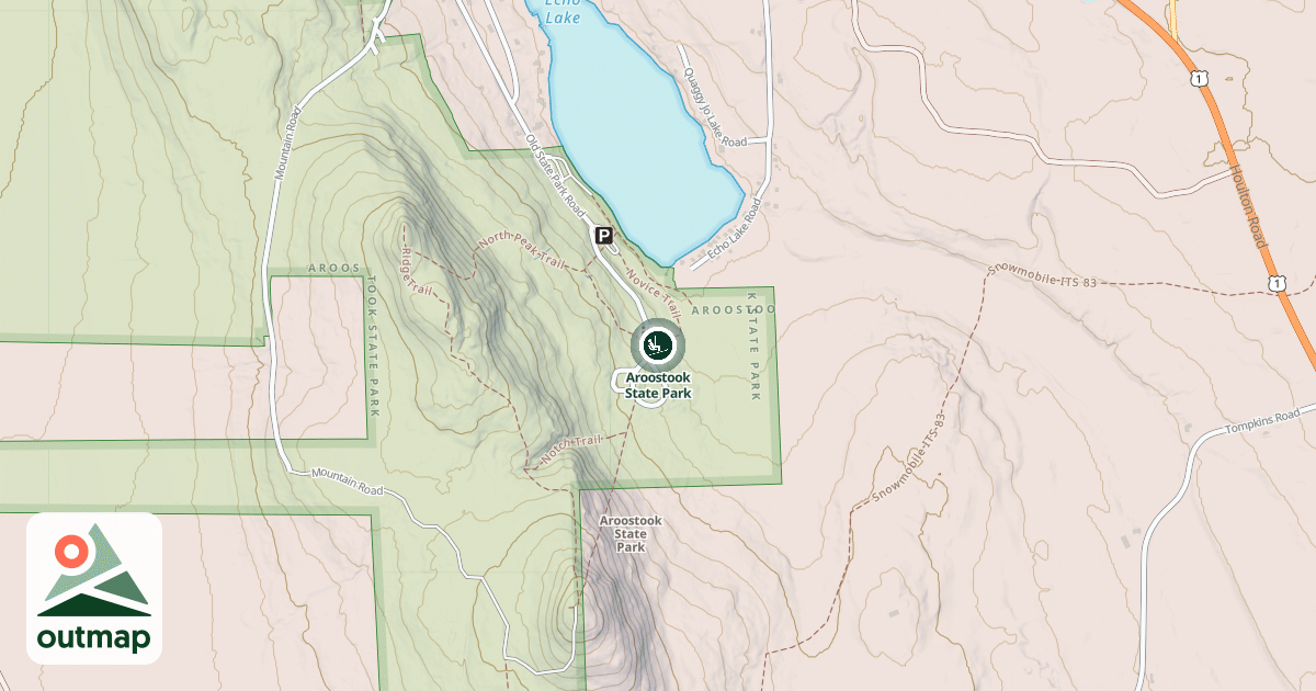 Map of Aroostook State Park