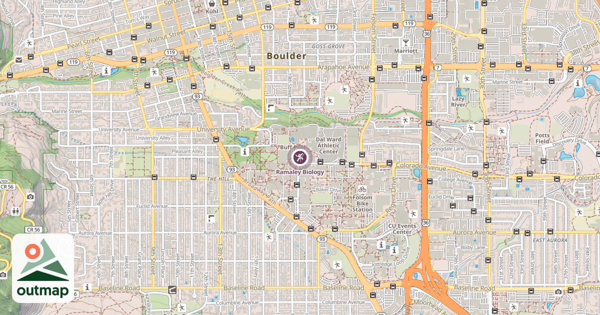 Map of Ramaley Biology