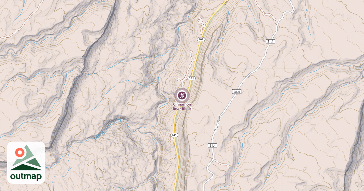 Map of Cinnamon Bear Block