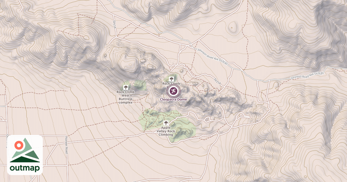 Map of Cleopatra Dome