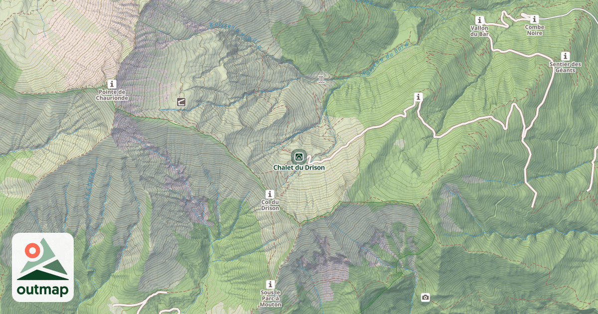 Map of Chalet du Drison