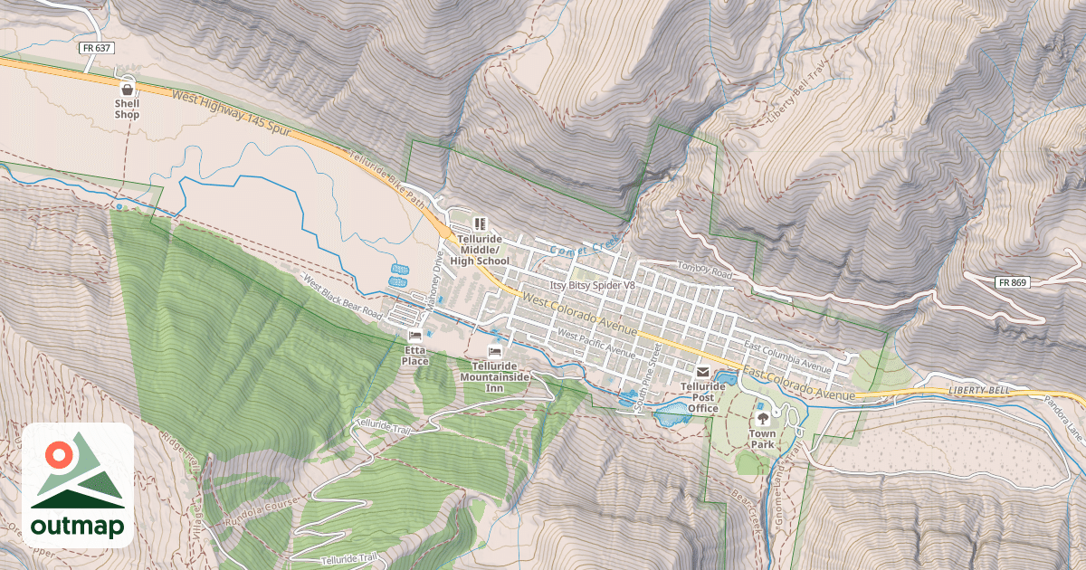 Map of Itsy Bitsy Spider