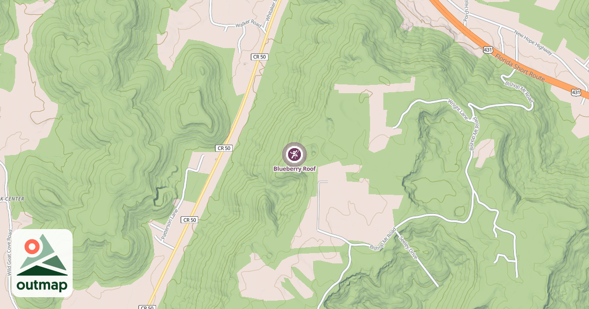 Map of Blueberry Roof
