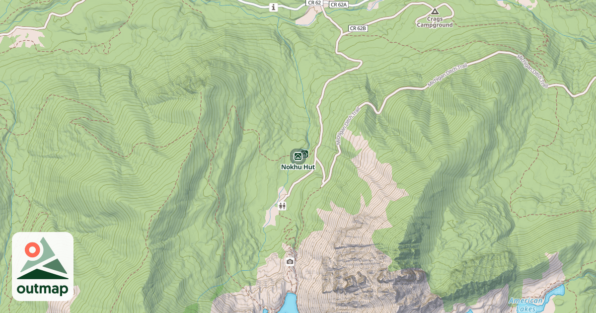 Map of Nokhu Hut