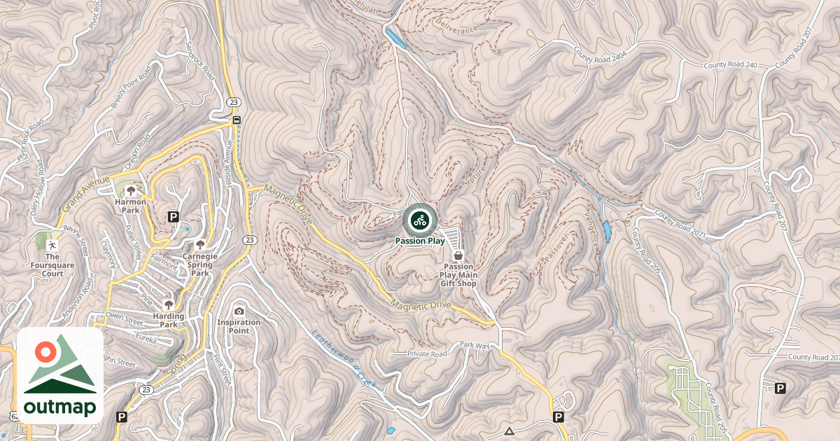 Map of Passion Play