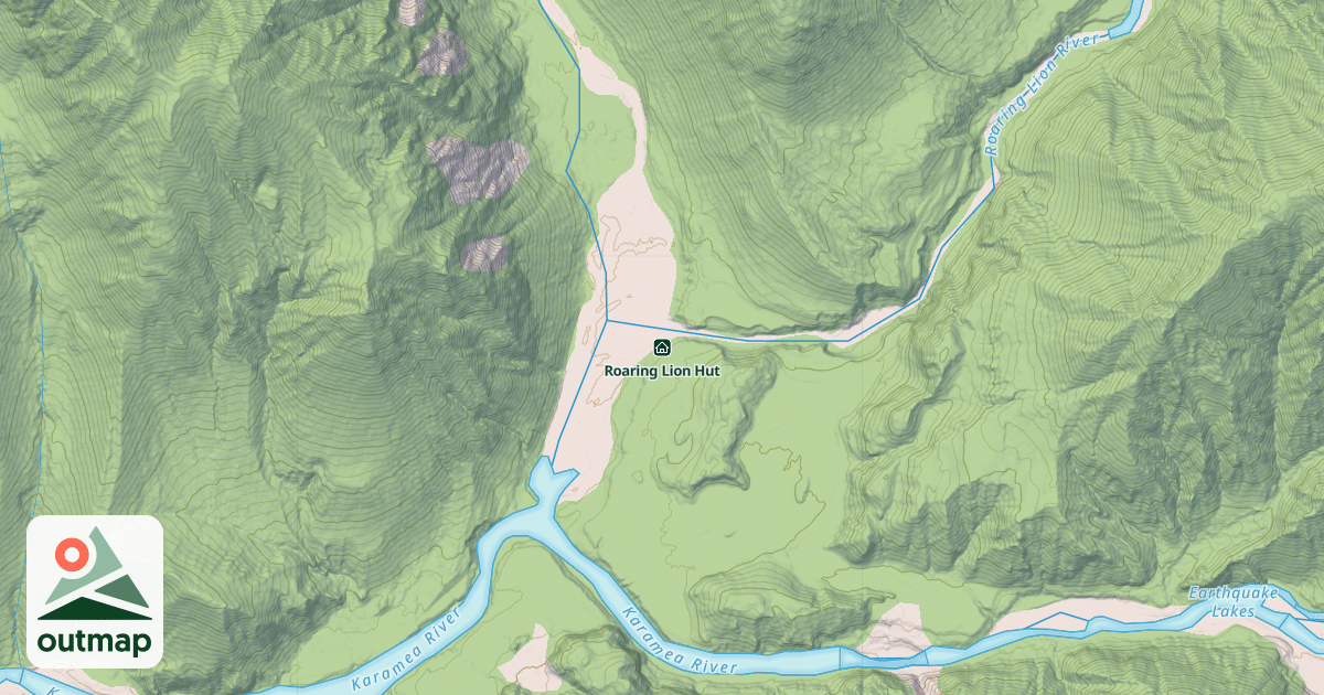 Map of Roaring Lion Hut