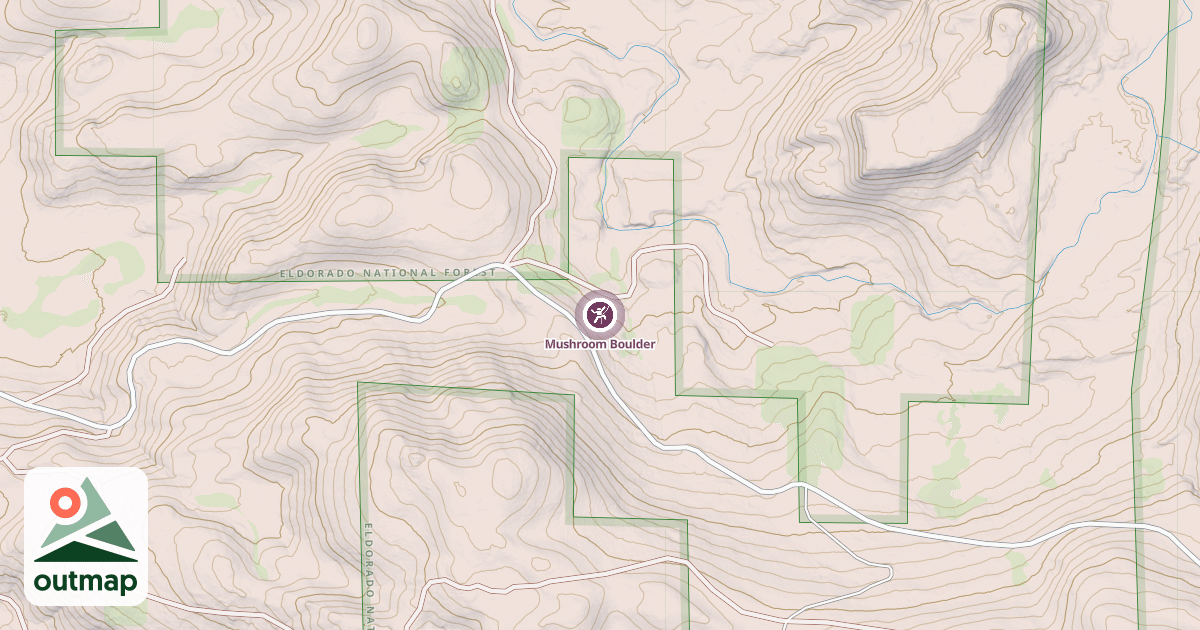 Map of Mushroom Boulder