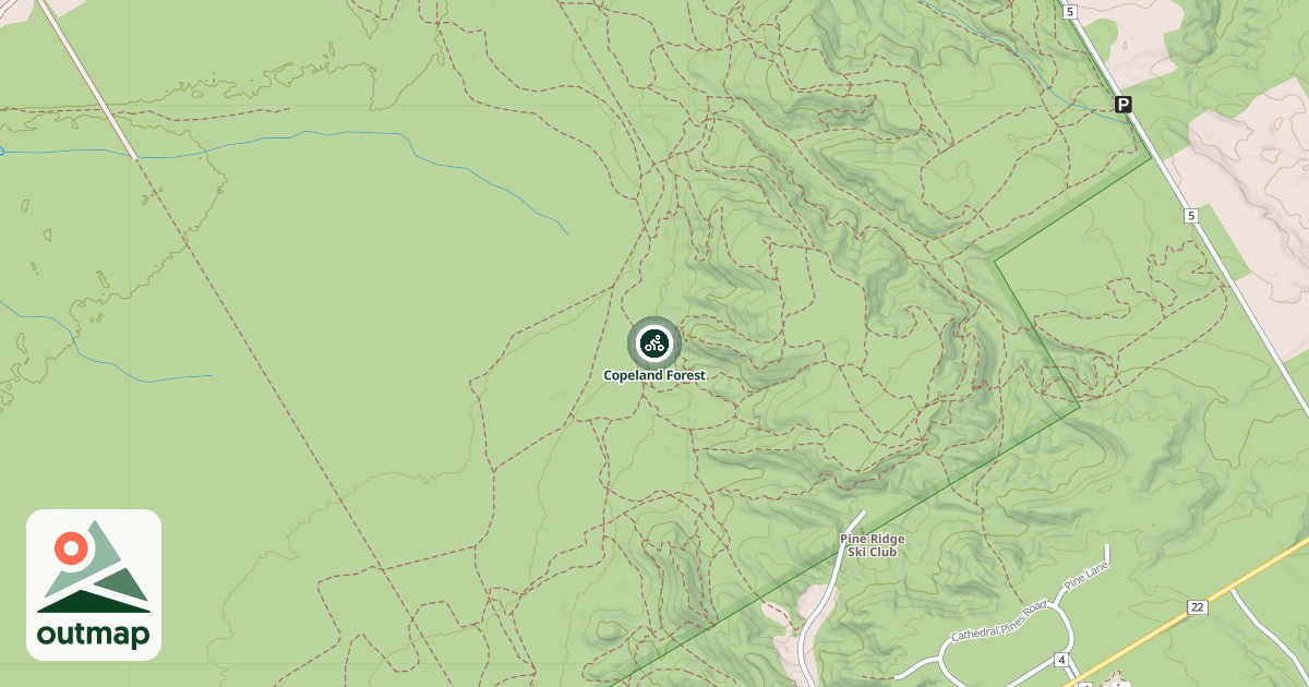 Map of Copeland Forest