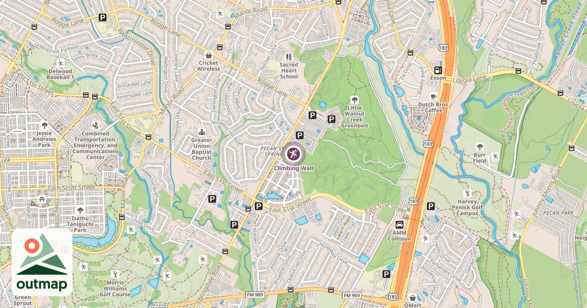 Map of Climbing Wall