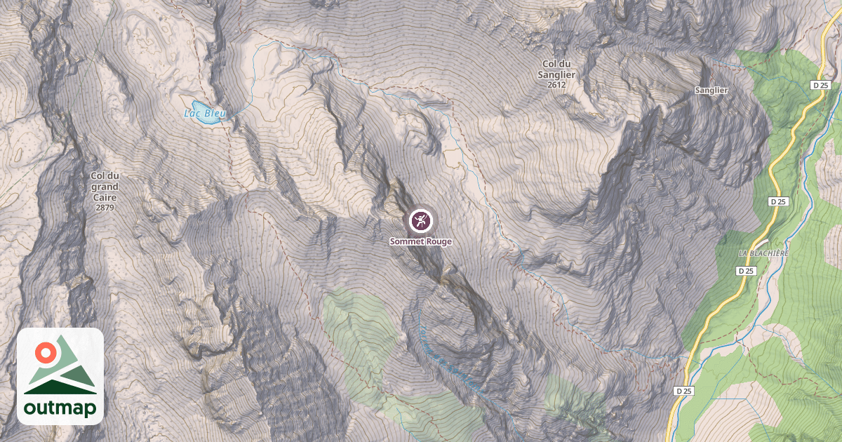 Map of Sommet Rouge