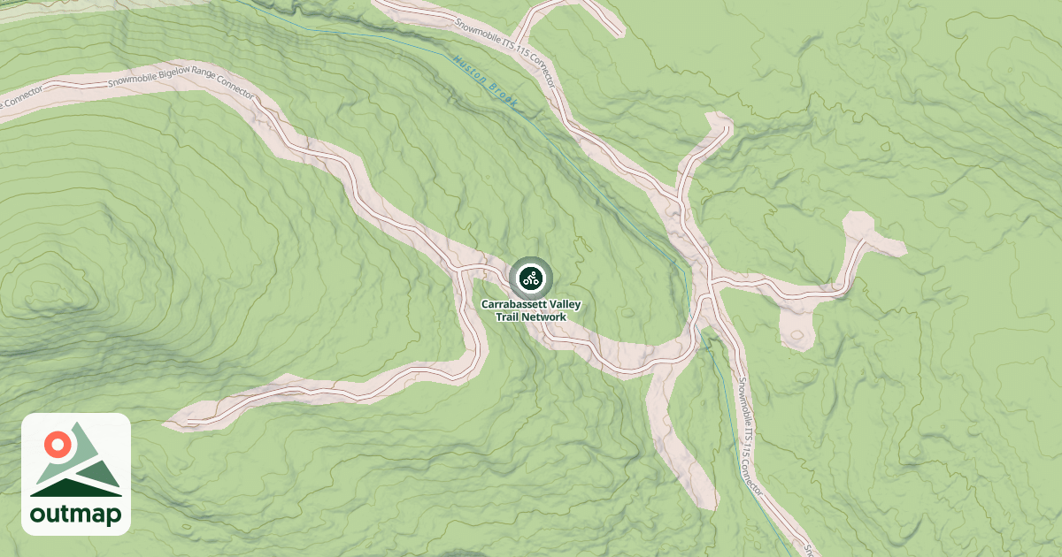 Map of Carrabassett Valley Trail Network