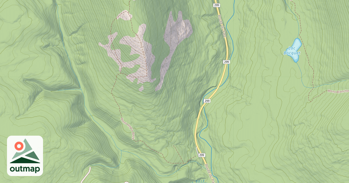 Map of Cache d'équipement Hog's Back