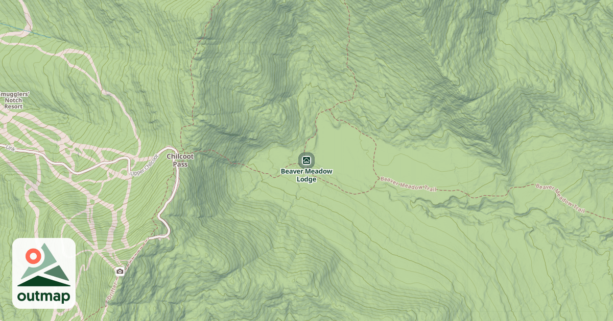 Map of Beaver Meadow Lodge