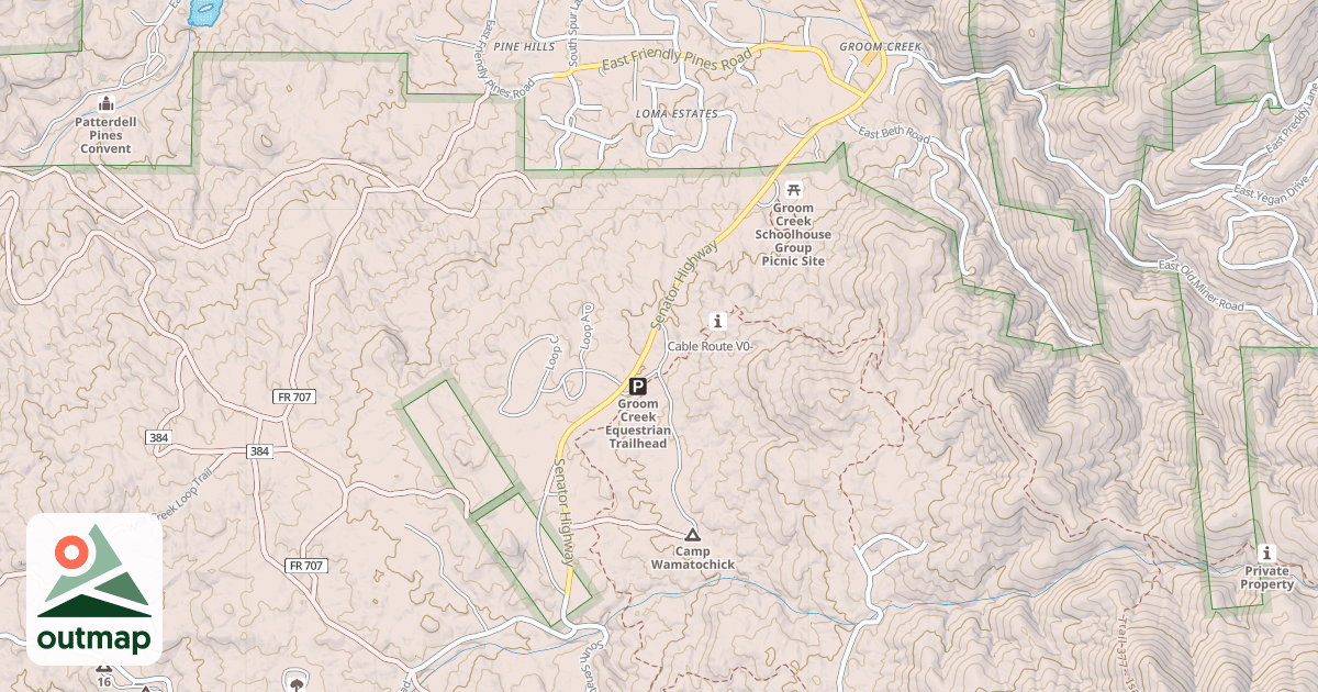 Map of Cable Route