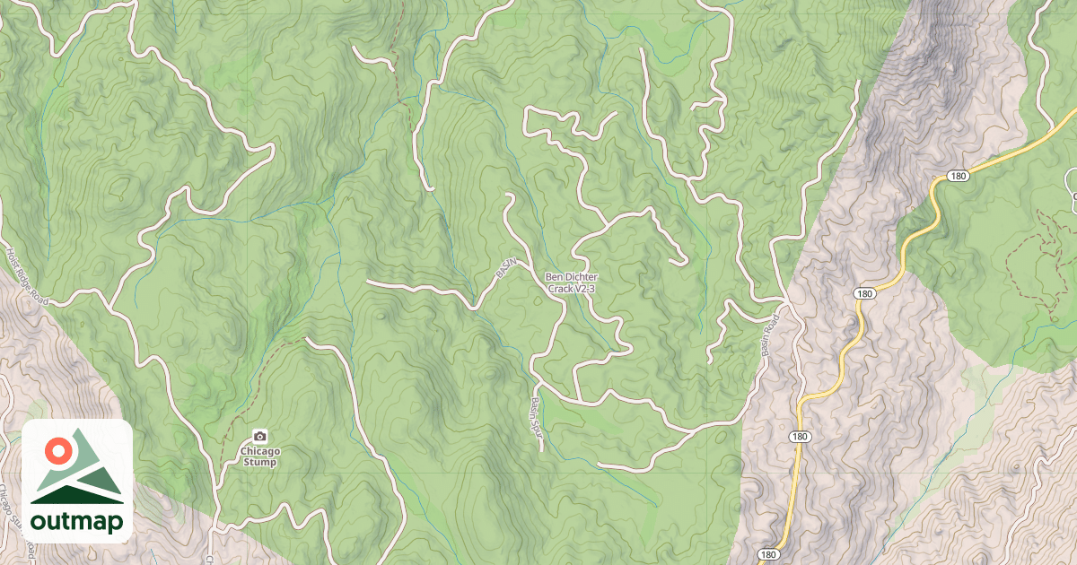 Map of Ben Dichter Crack