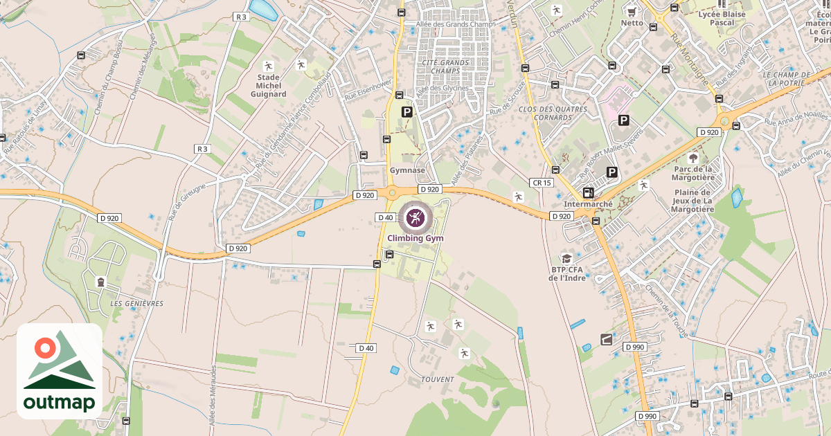 Map of Climbing Gym