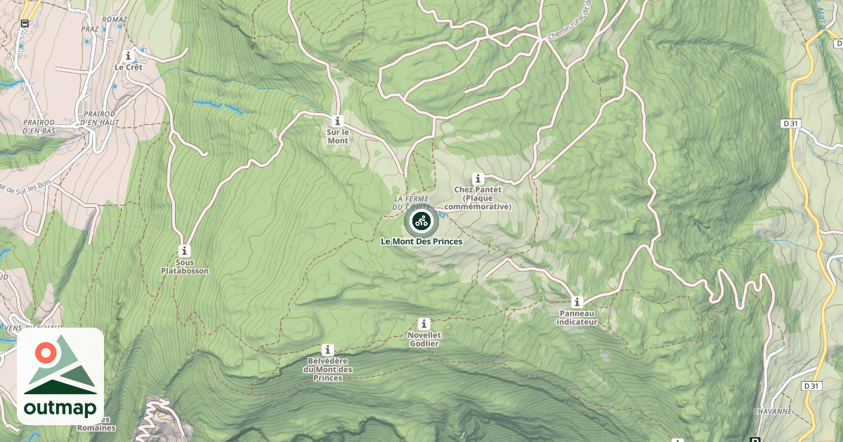 Map of Le Mont Des Princes