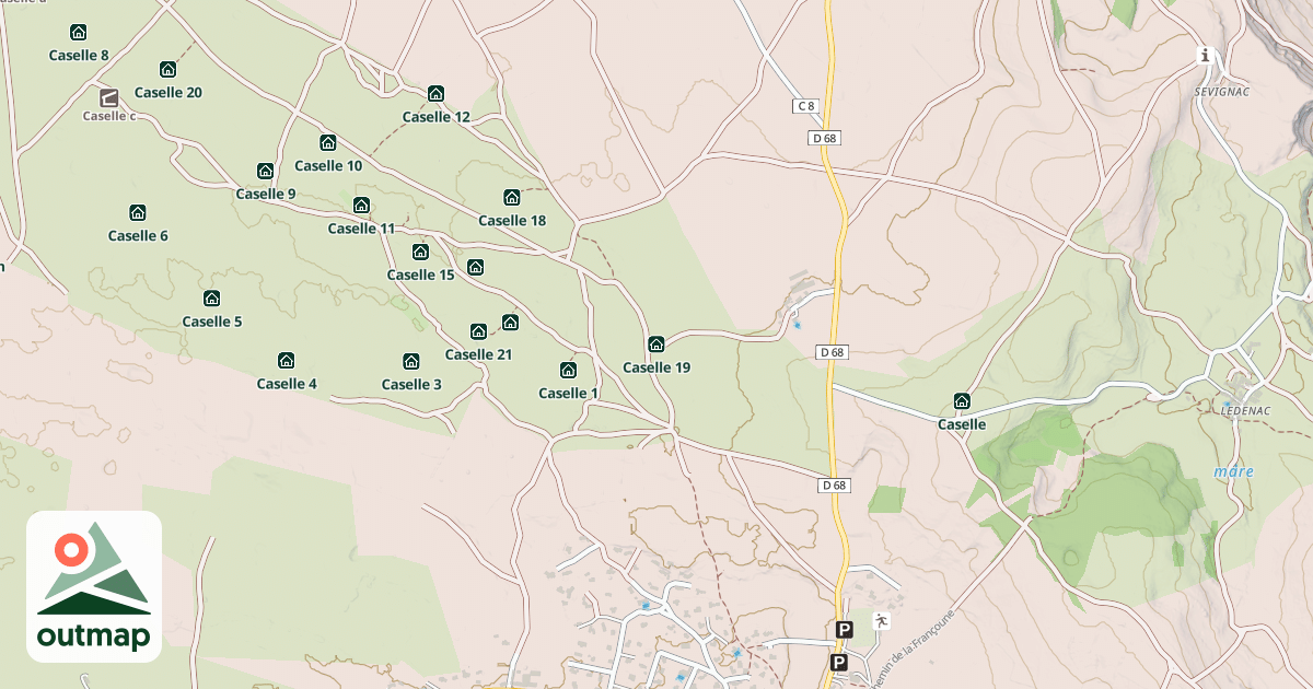 Map of Caselle 19