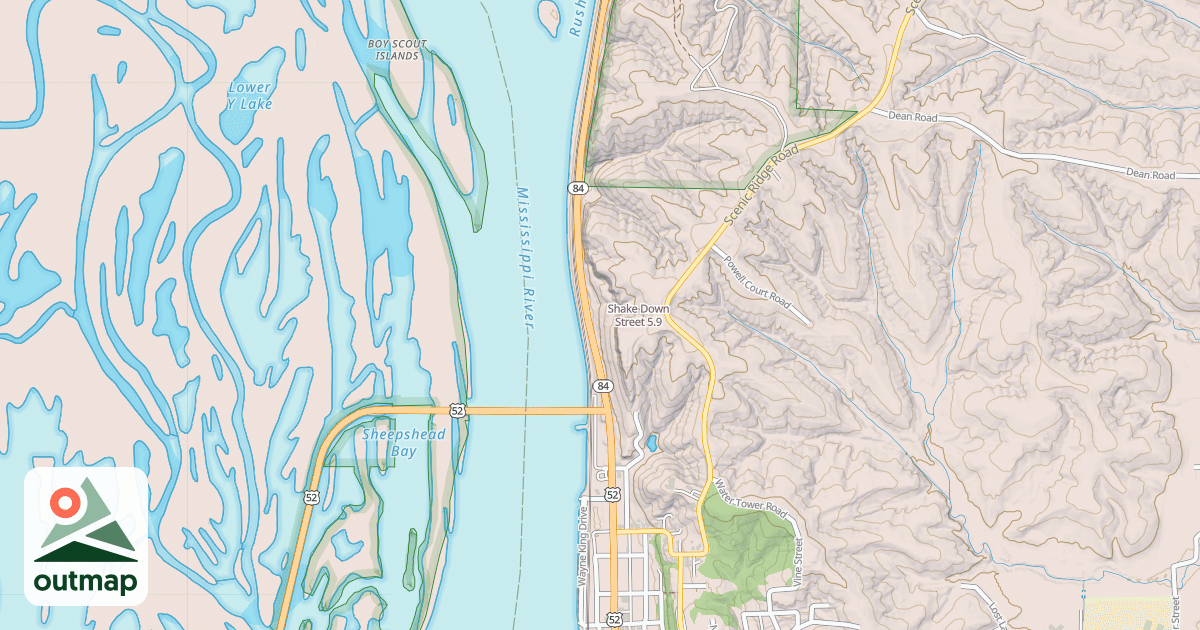 Map of Shake Down Street