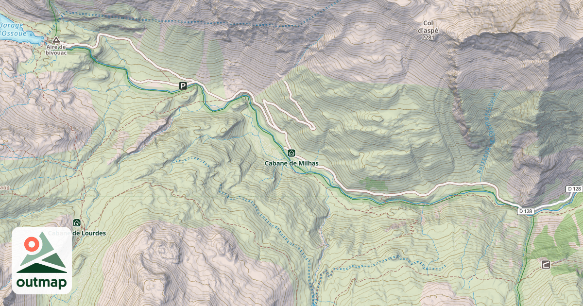 Map of Cabane de Milhas