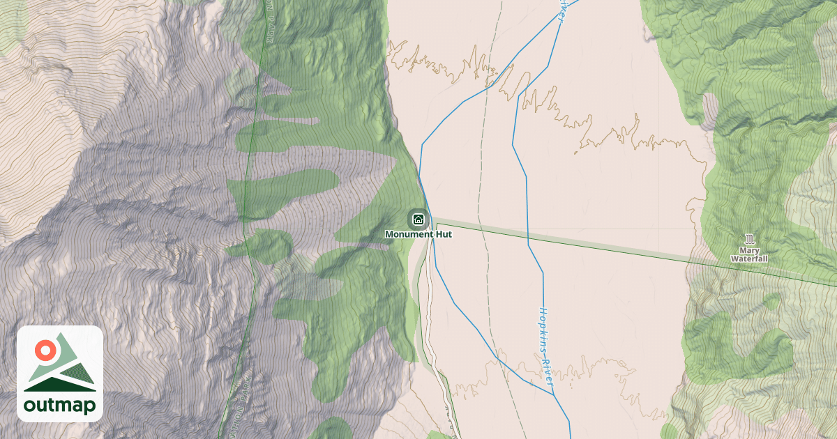 Map of Monument Hut