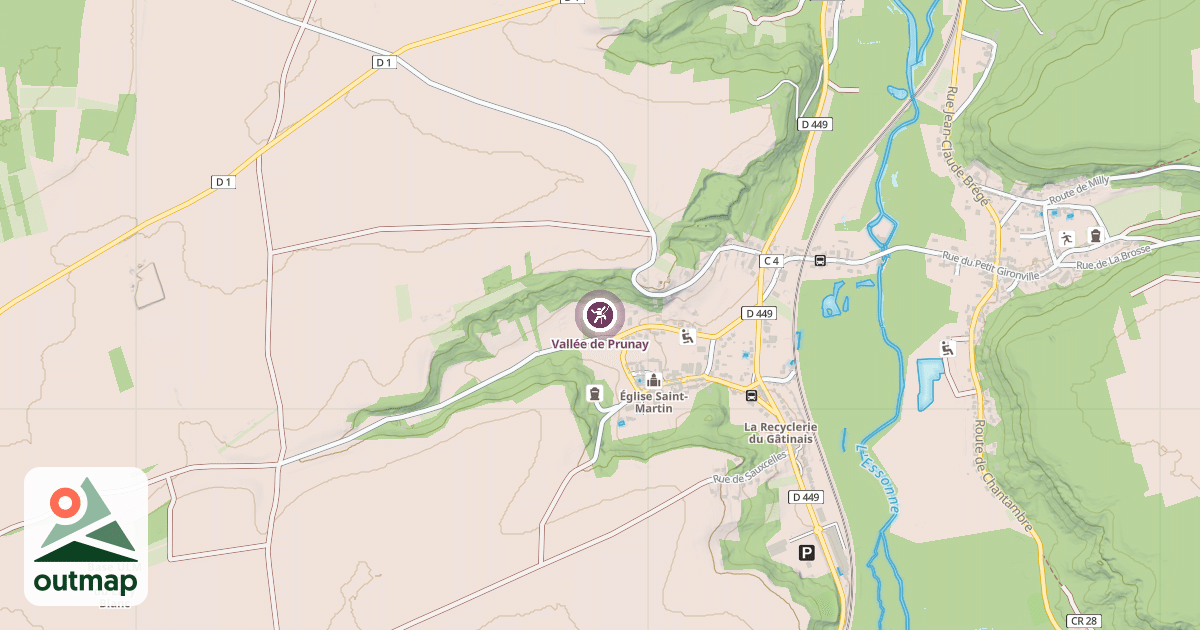 Map of Vallée de Prunay