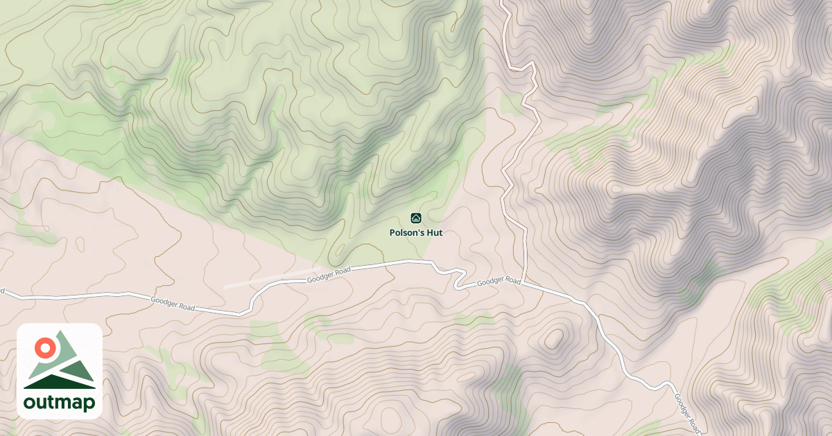 Map of Polson's Hut
