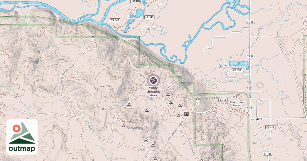 Map of White Lightning Area