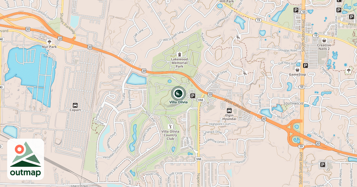 Map of Villa Olivia