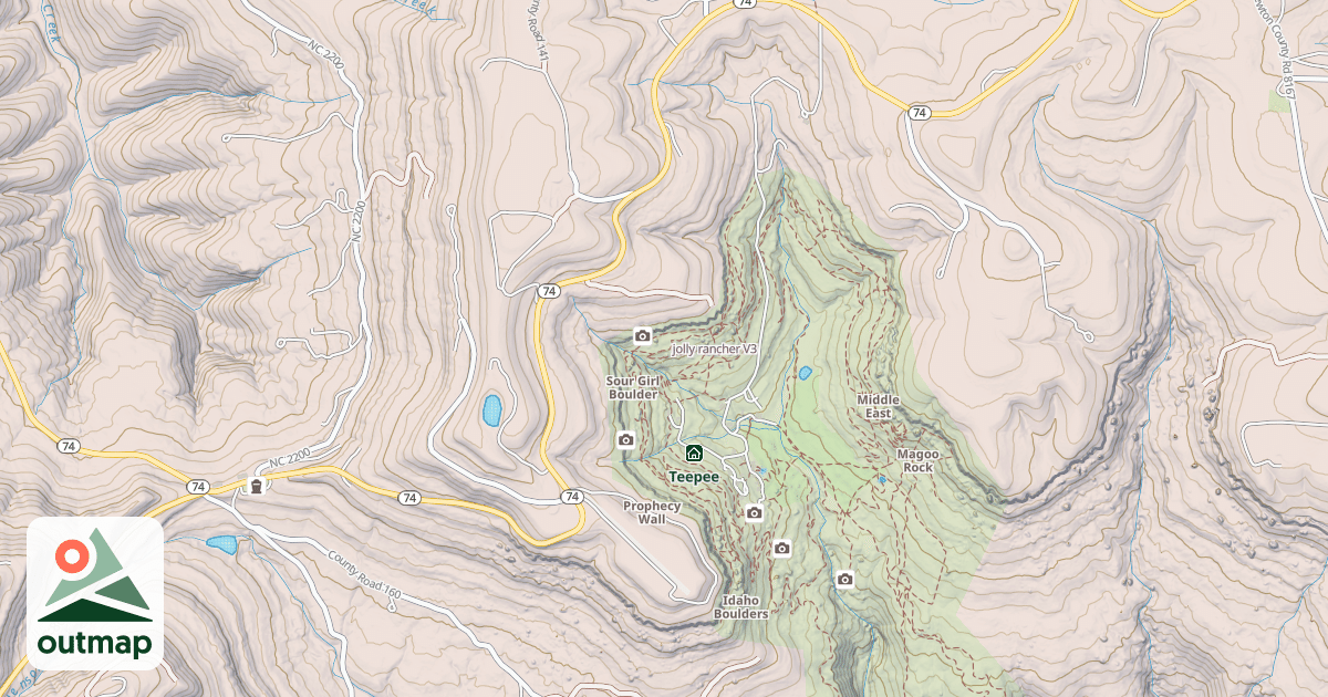 Map of jolly rancher