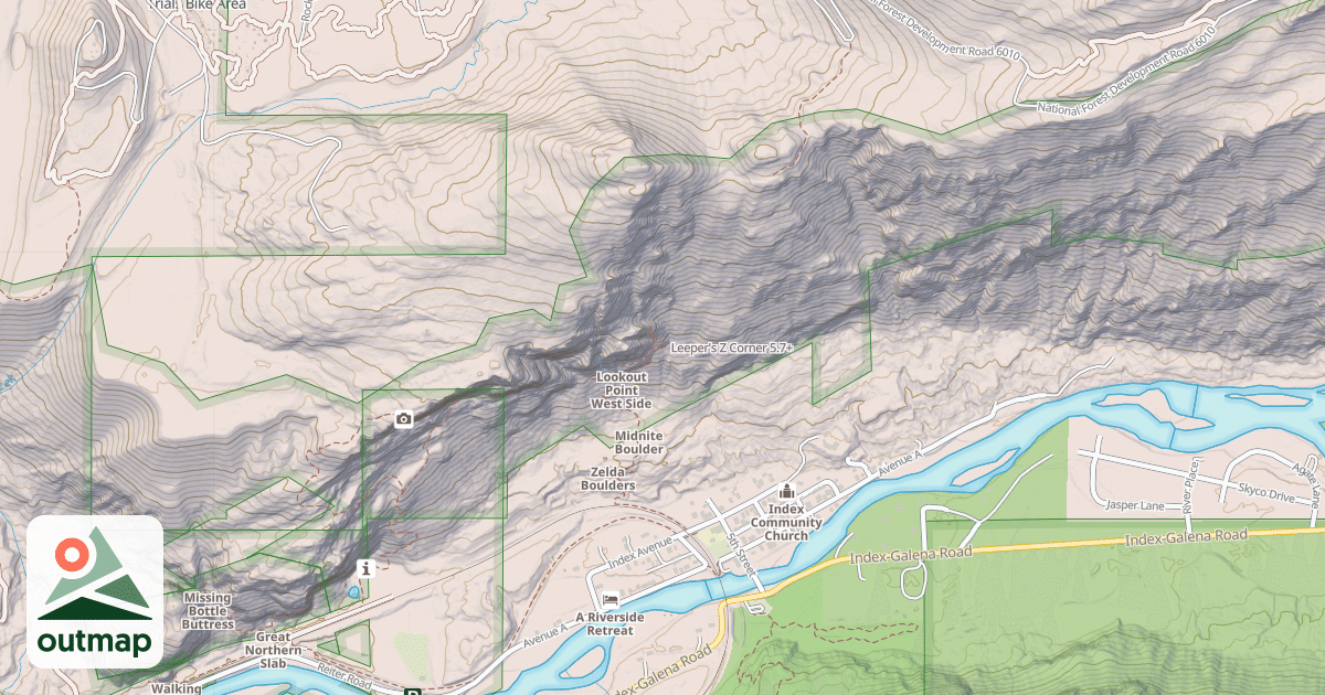 Map of Leeper's Z Corner