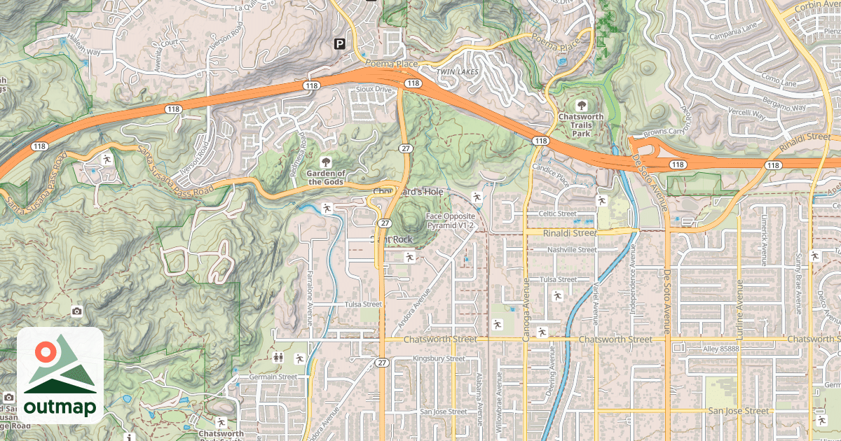 Map of Face Opposite Pyramid