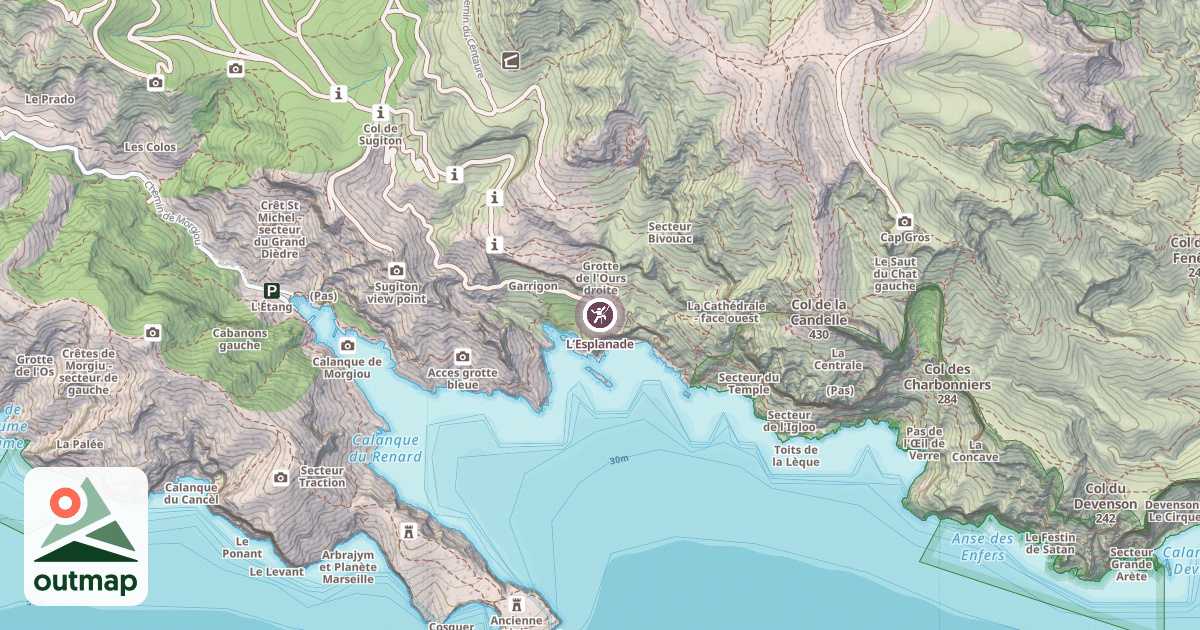 Map of L’Esplanade