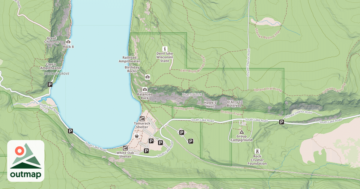 Map of Blue Slab