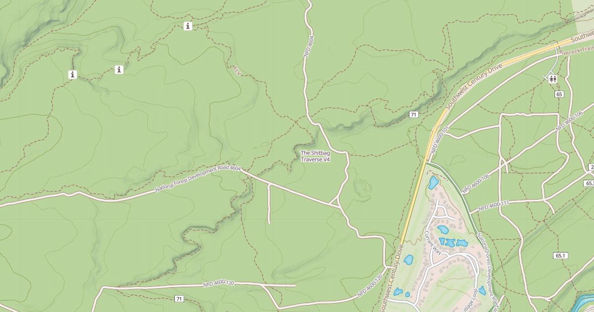 Map preview of The Shitbag Traverse