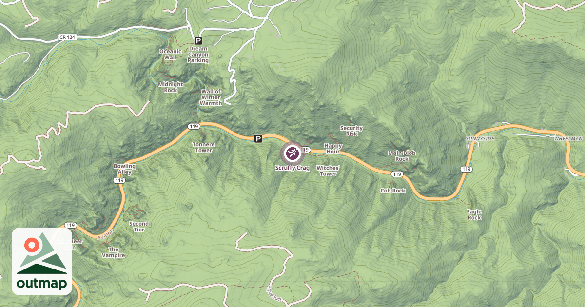Map of Scruffy Crag