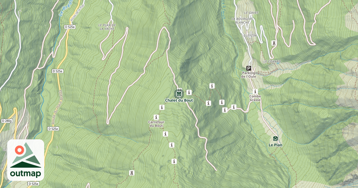 Map of Chalet du Bout